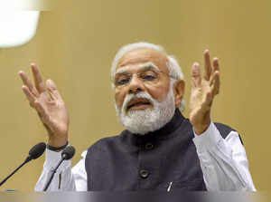 New Delhi: Prime Minister Narendra Modi addresses the first 'Arun Jaitley Memori...