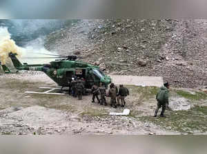 The bodies have been moved from the cave to Nilagrar while stranded yatris are being escorted by the Indian Army personnel up to Baltal, since the track is slushy and slippery.