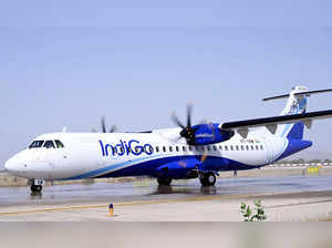 Ajmer, Apr 28 (ANI): IndiGo ATR 72-600 aircraft equipped with GAGAN lands using ...