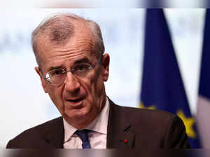 FILE PHOTO: Bank of France Governor Francois Villeroy de Galhau attends a meeting in Paris