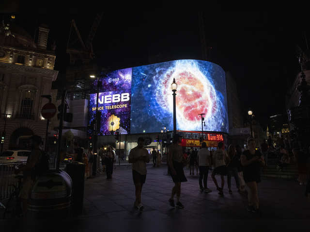 ​On giant screens