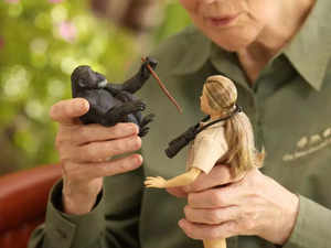 Mattel unveils Jane Goodall Barbie along with chimp David Greybeard