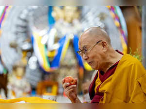 Dharamshala, July 10 (ANI): Tibetan spiritual leader Dalai Lama during his Life ...