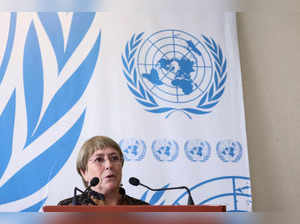 FILE PHOTO: Michelle Bachelet, UN High Commissioner for Human Rights addresses the media, in Geneva