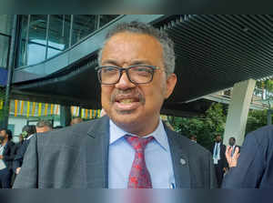 Dr. Tedros Adhanom Ghebreyesus, Director-General of the World Health Organization arrives for the CHOGM in Kigali