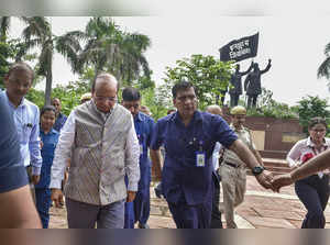 New Delhi: Lieutenant Governor of Delhi Vinai Kumar Saxena during the foundation...