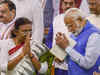 PM Narendra Modi, ex-president Pratibha Patil call on President Droupadi Murmu