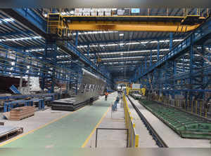 Coaches of the Vande Bharat Express under production, at LHB Shed in Integral Coach Factory