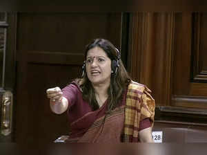 New Delhi, July 21 (ANI): Shiv Sena MP Priyanka Chaturvedi speaks in Rajya Sabha...