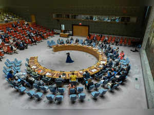United Nations Security Council about the Russian invasion of Ukraine at U.N. headquarters in New York