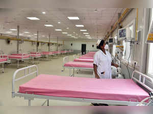 Hyderabad, Dec 17 (ANI): A healthcare worker inspects the COVID-19 ward after it...