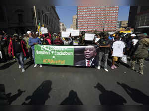 South Africa Protest Against Ramaphosa
