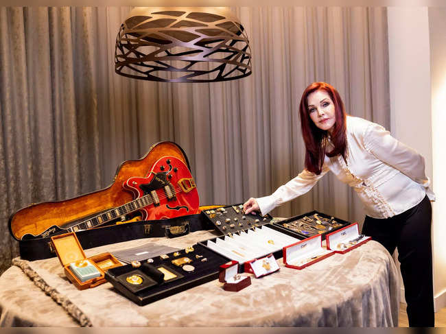 Priscilla Presley talks about a Elvis Presley & Colonel Tom Parker jewelry collection