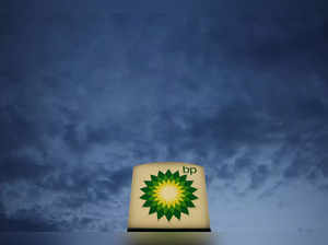 FILE PHOTO: Logo of British Petrol BP is seen e at petrol station in Pienkow