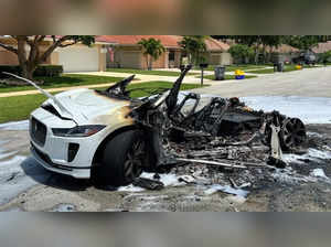 Jaguar I-Pace electric car reduces to ashes after battery fire in US