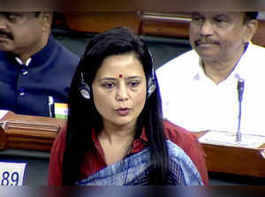 Trinamool Congress (TMC) Lok Sabha MP Mahua Moitra spea...