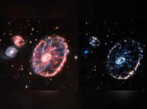 Webb telescope images colourful Cartwheel Galaxy.