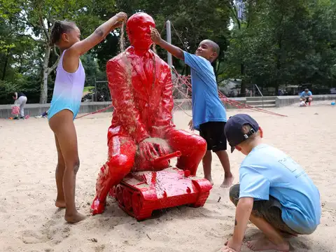 Kids playing around