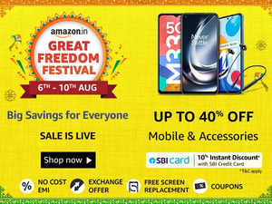 Amazon Great Freedom Festival Offer on Mobiles
