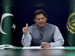 Islamabad, Apr 04 (ANI)_ Pakistan Prime Minister Imran Khan addresses the nation....