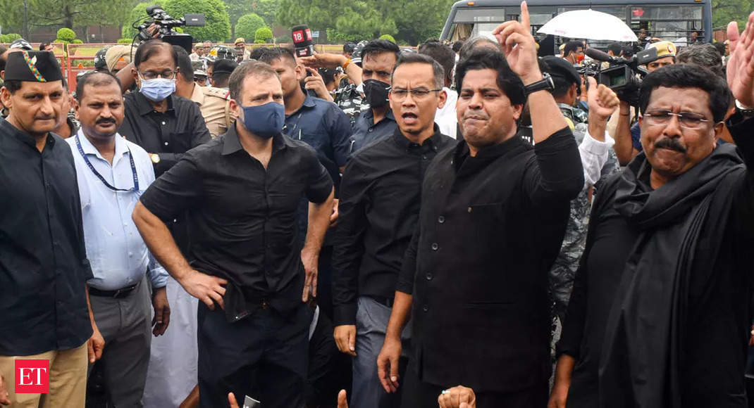Congress black clothes protest: BJP calls it appeasement politics