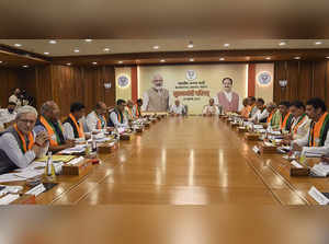 New Delhi: Prime Minister Narendra Modi with BJP National President J.P. Nadda a...