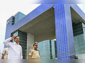 Hyderabad: Telangana Chief Minister K Chandrashekhar Rao during the inauguration...