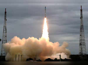Sriharikota: ISRO's new offering Small Satellite Launch Vehicle (SSLV) during it...