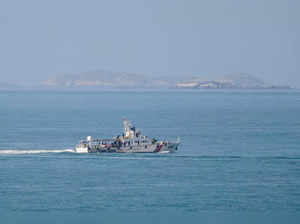China Coast Guard vessel travels off Pingtan island