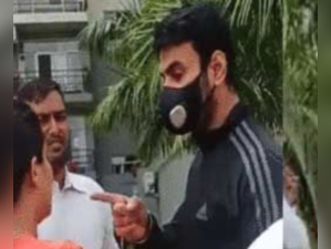 The woman had objected to Tyagi planting some trees in the society's common area, citing violation of rules. He claimed he was within his rights to do so.