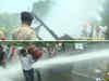 Protests over inflation: Police uses water cannon to stop youth Congress workers in Chandigarh