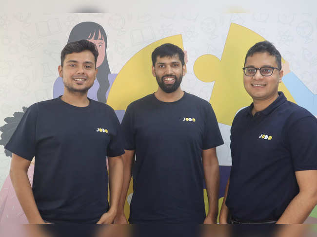 Jodo cofounders: Raghav Nagarajan, Atulya Bhat & Koustav Dey