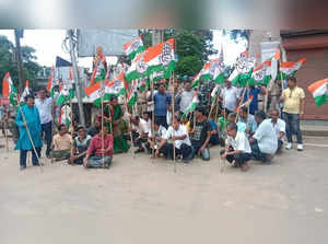 Partial response to Congress sponsored 24-hr shutdown in Tripura.