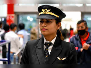 New Delhi, Feb 28 (ANI): Air India pilot Shivani Kalra who flown back the plane ...
