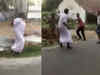 Caught on camera: DMK councillor's husband tries to attack people with machete after an argument
