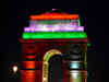 Delhi: India Gate illuminated with tricolour ahead of Independence Day 2022