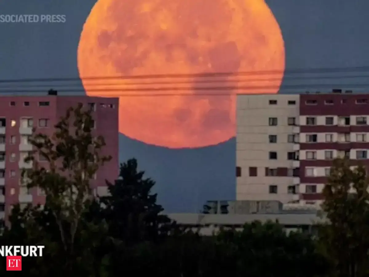 Watch: Final supermoon of the year glows bright - The Economic Times ...