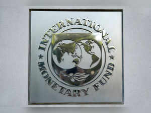 FILE PHOTO: International Monetary Fund logo is seen in Washington