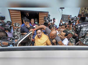 Birbhum: Trinamool Congress leader Anubrata Mandal after his arrest by the CBI i...