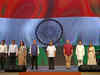 Delhi: CM Kejriwal participates in 'Har Haath Tiranga' campaign; people recite national anthem