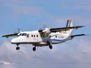 Dornier aircraft of Indian Coast Guard to return Pakistani Navy warship to its waters.