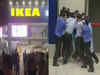 Panic at Ikea store in China as shoppers rush out after sudden Covid lockdown announcement