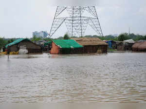 A flooded locality