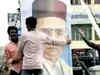 Banner with pictures of Godse, Savarkar removed