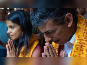Rishi Sunak visits temple with wife to celebrate Janmashtami