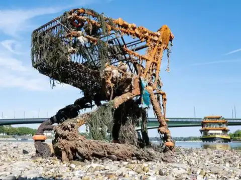Rusted shopping cart