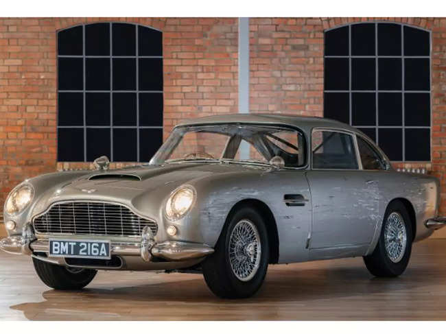 ​A silver birch Aston Martin DB5 stunt car is one of eight stunt replicas built for the 25th James Bond film 'No Time To Die'.​