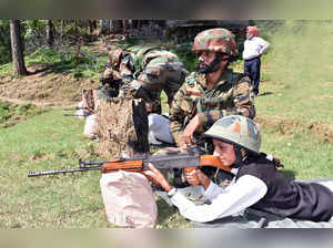 Rajouri, Aug 14 (ANI): Indian Army's Kalal Battalion on LoC in the Nowshera sect...