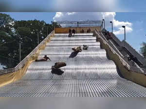 Video going viral: US giant slide shut down hours after opening