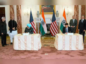 Washington (USA), April 13 (ANI): India signed an MoU on Monday on Space Situati...